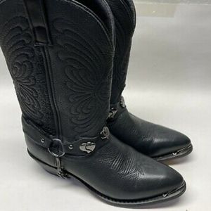 Woman cowboy boots black Size 6 1/2M